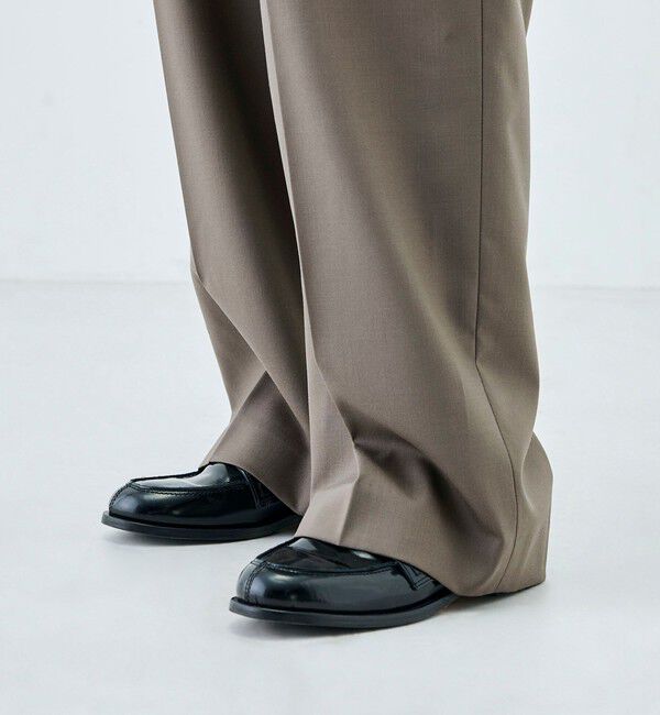 Edition「Super120'sウォッシャブルウール タックスラックス」|スラックス|