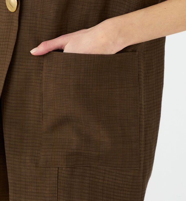 Ballsey「レーヨンリネンブッチャー コクーンジレ」|ベスト・ジレ|