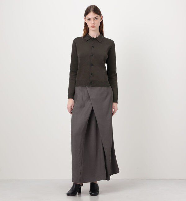 Edition「ELS cotton ポロカーディガン」|カーディガン|