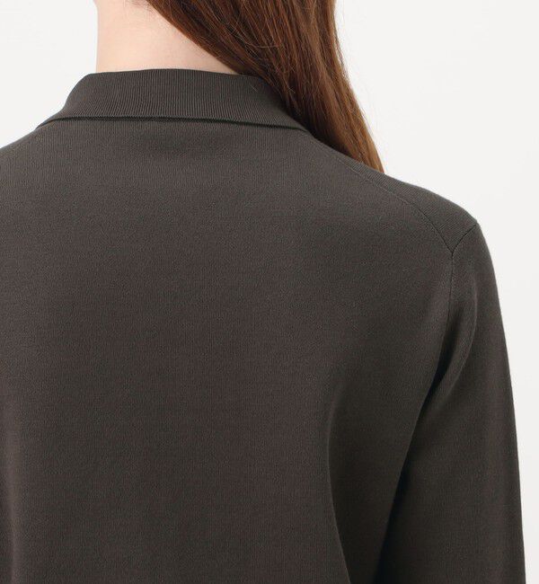 Edition「ELS cotton ポロカーディガン」|カーディガン|