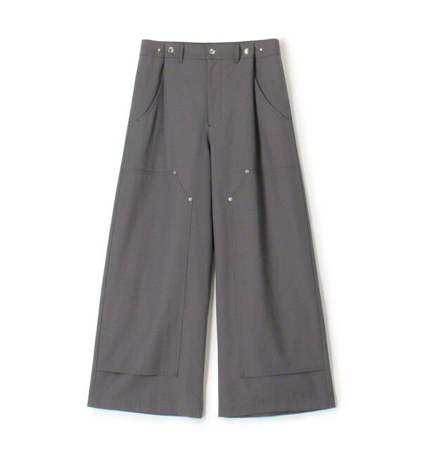 GALERIE VIE「プンタウールコットントロピカル タックパンツ」|その他|17 チャコールグレー