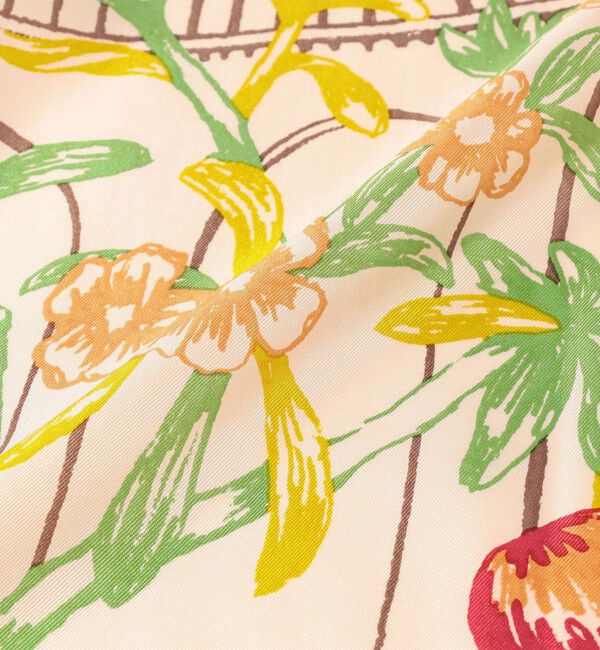 TOMORROWLAND GOODS「MANIPURI GARDEN シルクスカーフ」|バンダナ・スカーフ|