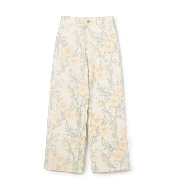 MACPHEE「ウォールペーパーツイル ストレートパンツ」|その他|24 イエロー系