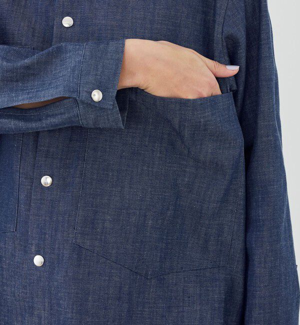 GALERIE VIE「ステイブルーデニム シャツワンピース」|ワンピース|