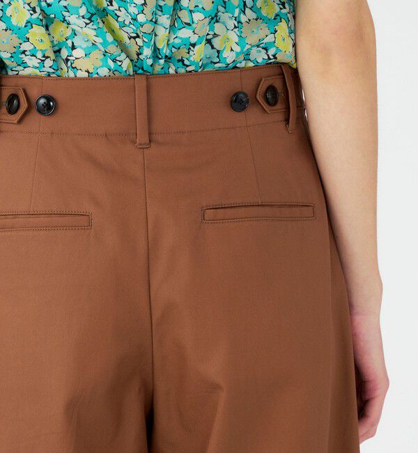 Ballsey「コットンギャバジン ワイドフレアパンツ」|その他|