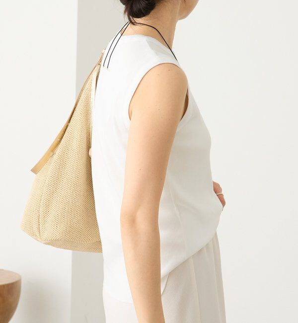  「予約【ストレッチ性抜群】テレコスリーブレスTee」|Tシャツ・カットソー|