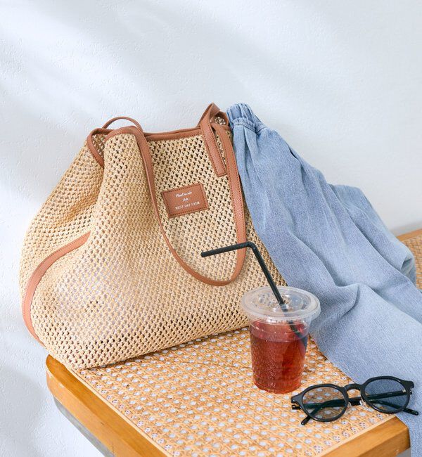  「【リバイバル】2WAYカゴトートBAG」|ショルダー・メッセンジャー|ベージュ