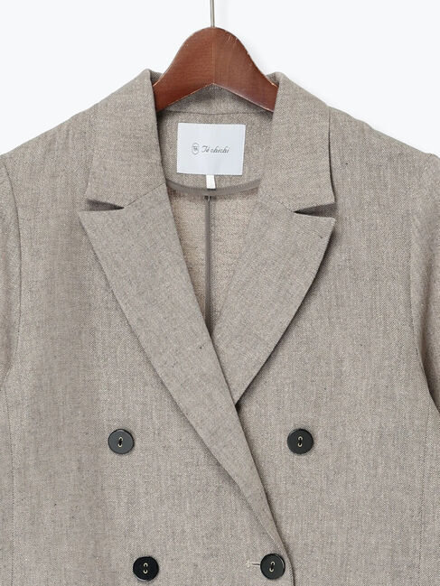 Te chichi「リネンMIXロングスリーブジャケット」|その他|