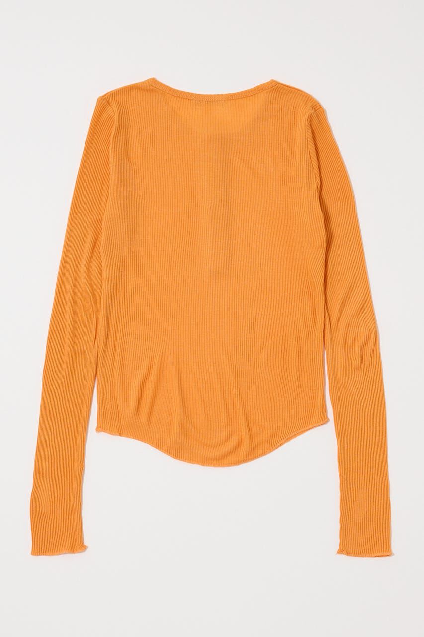 MOUSSY「HENRY NECK LONG SLEEVE Ｔシャツ」|Tシャツ・カットソー|