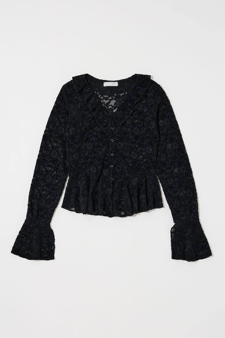 MOUSSY「FRILL LACE ブラウス」|Tシャツ・カットソー|