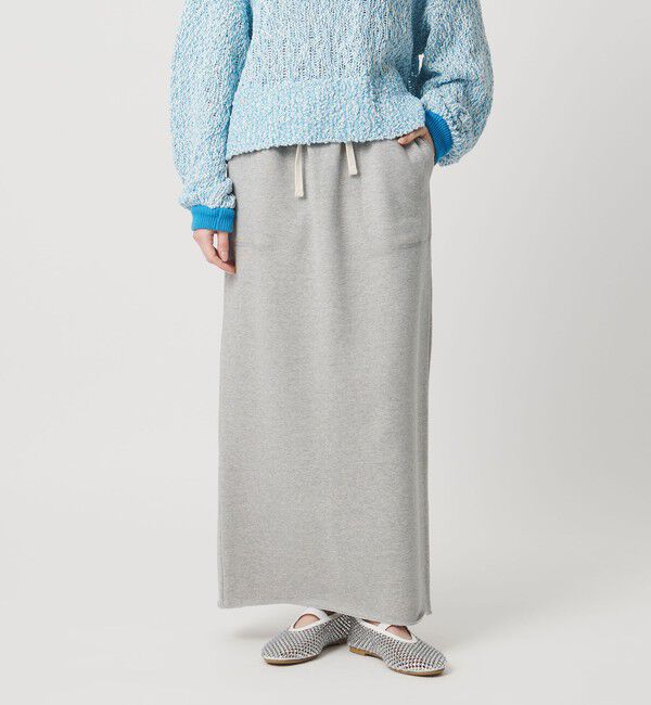 UNITED ARROWS「＜SACRA＞スウェット Iラインスカート」|スカート|MD.GRAY
