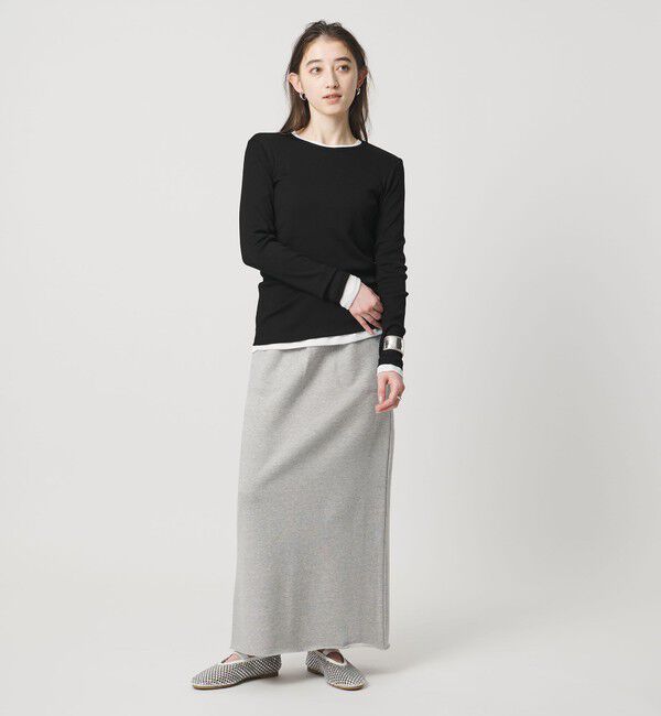 UNITED ARROWS「＜SACRA＞スウェット Iラインスカート」|スカート|