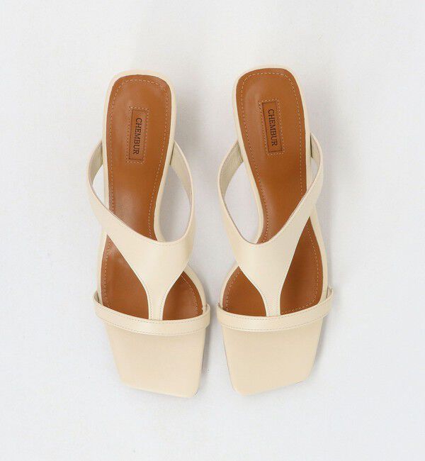 UNITED ARROWS「＜CHEMBUR＞SQ T-ST ミュール/サンダル」|サンダル|