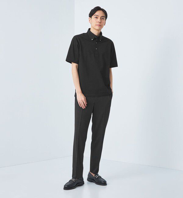 UNITED ARROWS green label relaxing「DUADRY clean バーズアイ ボタンダウン ビズポロ ポロシャツ -吸水速乾・抗菌-」|ポロシャツ|