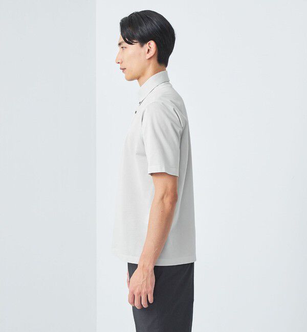 UNITED ARROWS green label relaxing「DUADRY clean バーズアイ ボタンダウン ビズポロ ポロシャツ -吸水速乾・抗菌-」|ポロシャツ|