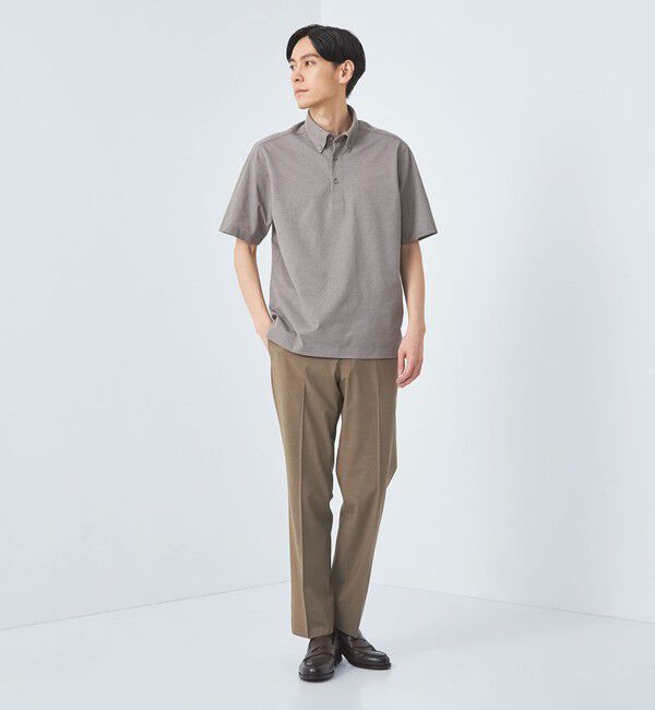 UNITED ARROWS green label relaxing「DUADRY clean バーズアイ ボタンダウン ビズポロ ポロシャツ -吸水速乾・抗菌-」|ポロシャツ|