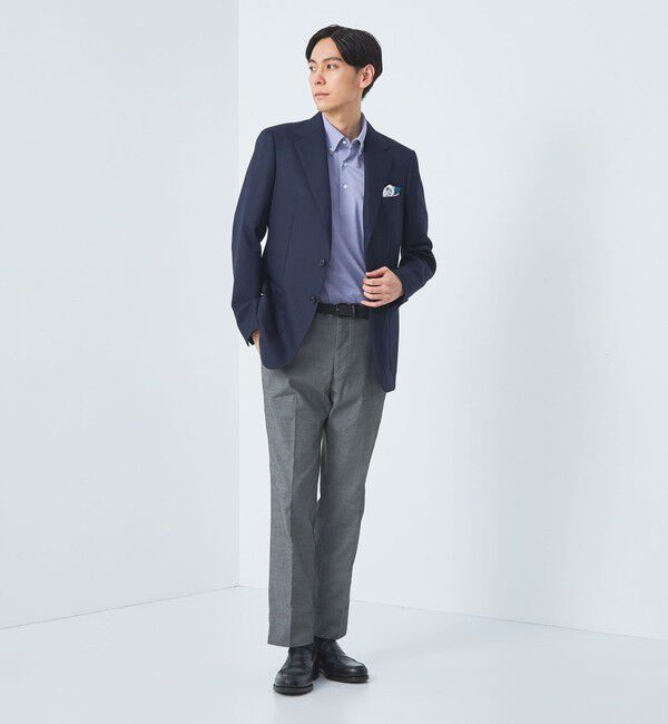 UNITED ARROWS green label relaxing「DUADRY clean バーズアイ ボタンダウン ビズポロ ポロシャツ -吸水速乾・抗菌-」|ポロシャツ|