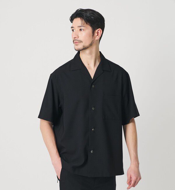 BEAUTY&YOUTH UNITED ARROWS「【WEB限定 WARDROBE SMART】 Reflax オープンカラー シャツ」|シャツ・ブラウス|