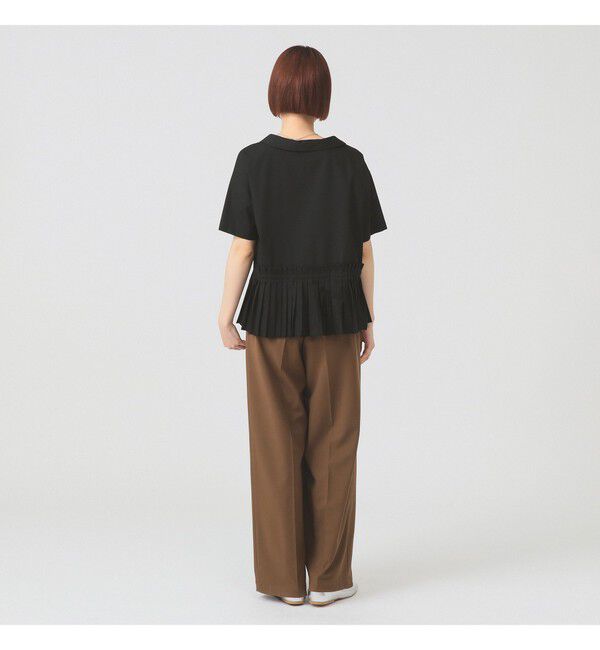 Ray BEAMS 「プリーツ キリカエ ハーフスリーブ シャツ」|シャツ・ブラウス|