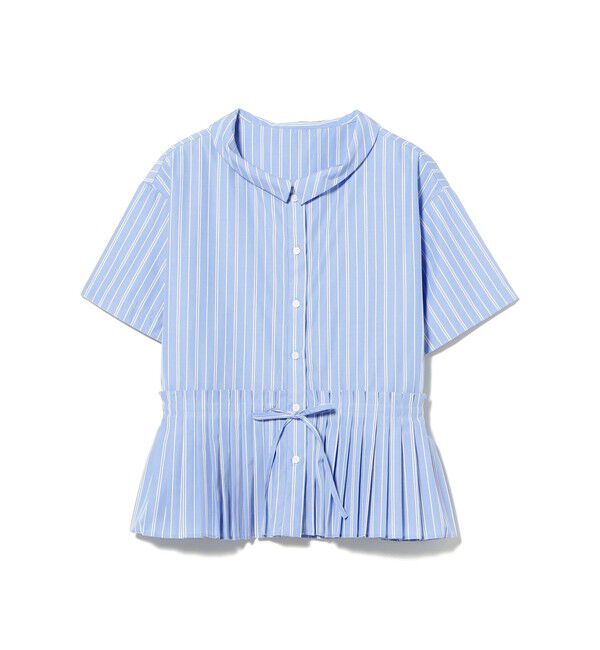 Ray BEAMS 「プリーツ キリカエ ハーフスリーブ シャツ」|シャツ・ブラウス|