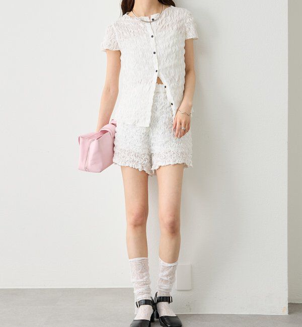  「エアリーシャーリングショートパンツ」|チノ|