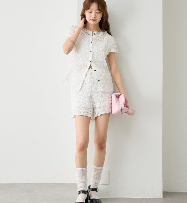  「エアリーシャーリングショートパンツ」|チノ|