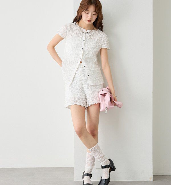  「エアリーシャーリングショートパンツ」|チノ|