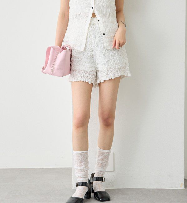  「エアリーシャーリングショートパンツ」|チノ|