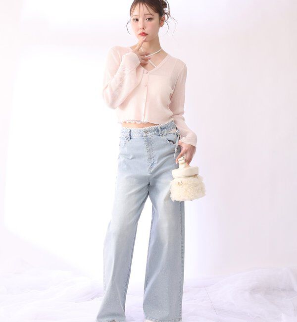  「シアーラメカーディガン」|ニット・セーター|