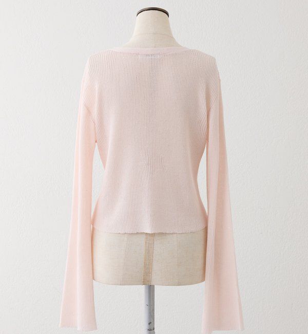  「シアーラメカーディガン」|ニット・セーター|