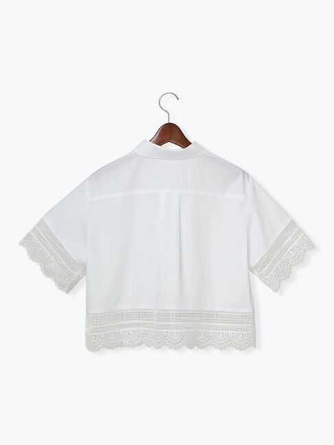 Te chichi「レースヘムクロップトシャツ」|シャツ・ブラウス|