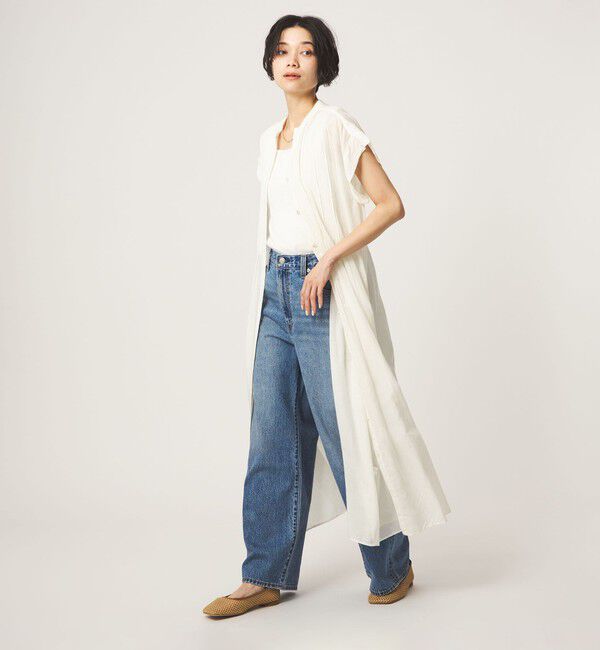 UNITED ARROWS green label relaxing「マイクロ ピンタック ワンピース」|ワンピース|WHITE