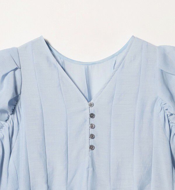 EMMEL REFINES「＜EMMEL REFINES＞EM パネルキリカエ ソデギャザー ブラウス」|シャツ・ブラウス|