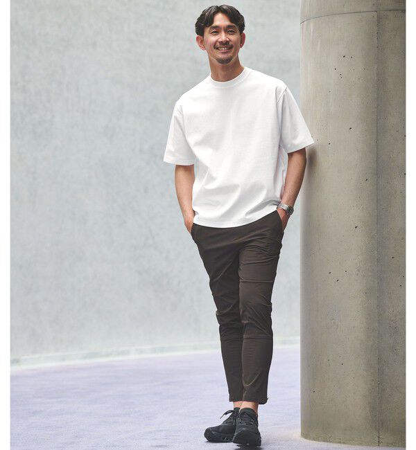 UNITED ARROWS green label relaxing「【WEB限定】JUST fit ポンチ 半袖 Tシャツ カットソー -汗染み防止-」|Tシャツ・カットソー|