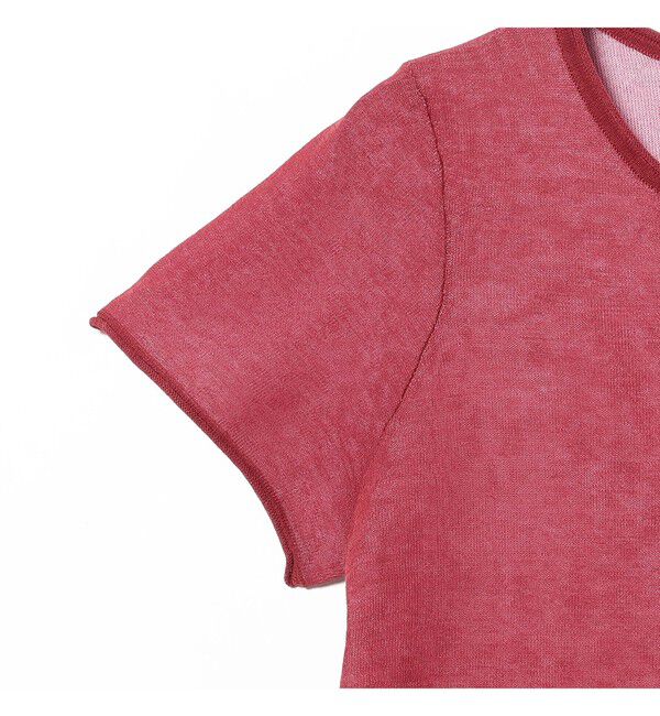 Ray BEAMS 「シアー コンパクト ハーフ スリーブ カーディガン」|ニット・セーター|