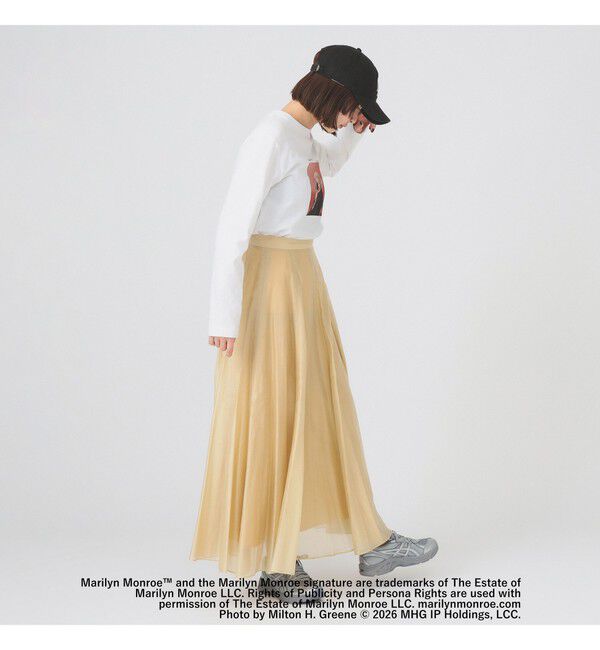 Ray BEAMS 「シアー エアリー フレア スカート」|スカート|