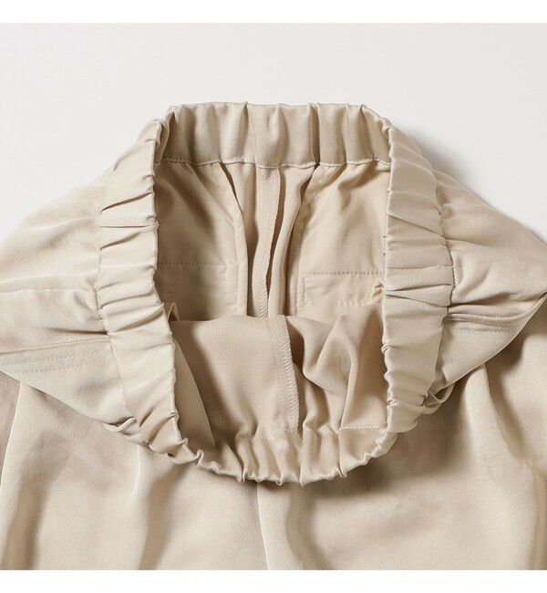 Ray BEAMS 「サテン ギャザー イージー パンツ」|チノ|