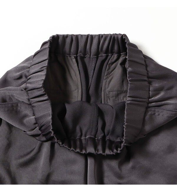 Ray BEAMS 「サテン ギャザー イージー パンツ」|チノ|