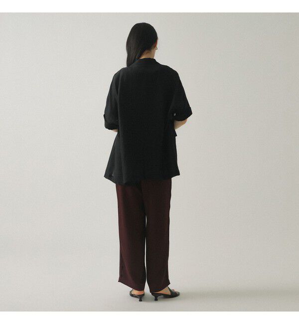 Ray BEAMS 「サテン ギャザー イージー パンツ」|チノ|