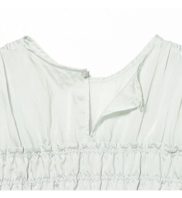 Ray BEAMS 「シアー シャーリング パフスリーブ ブラウス」|シャツ・ブラウス|