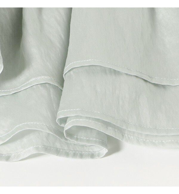 Ray BEAMS 「シアー シャーリング パフスリーブ ブラウス」|シャツ・ブラウス|