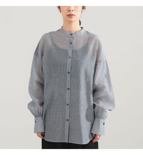 Demi-Luxe BEAMS 「AK+1 / コットンシルク ギンガム シャツ」|シャツ・ブラウス|