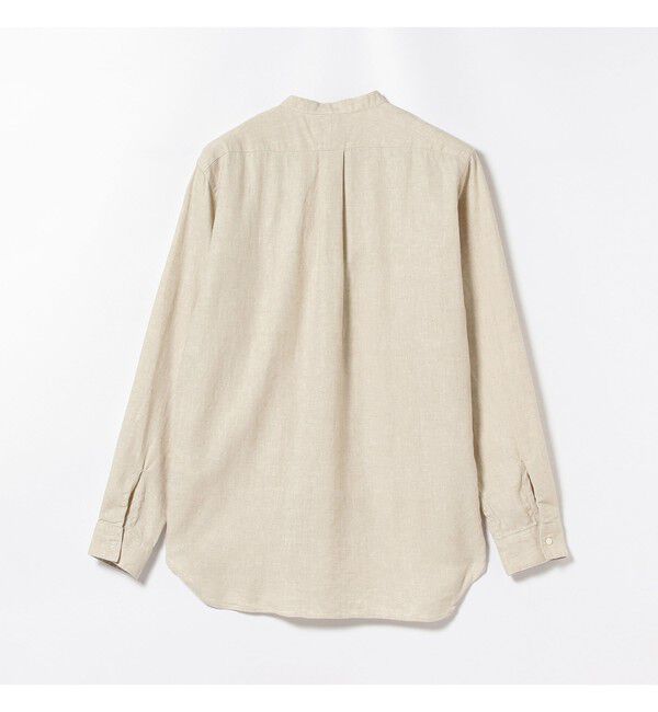 BEAMS PLUS「Band Collar Pullover Cotton Linen Herringbone」|シャツ・ブラウス|