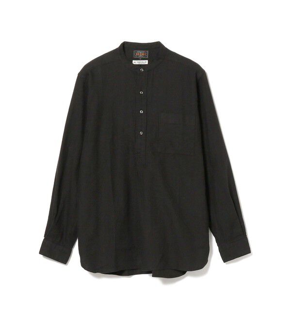 BEAMS PLUS「Band Collar Pullover Cotton Linen Herringbone」|シャツ・ブラウス|