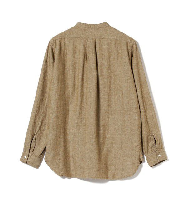 BEAMS PLUS「Band Collar Pullover Cotton Linen Herringbone」|シャツ・ブラウス|