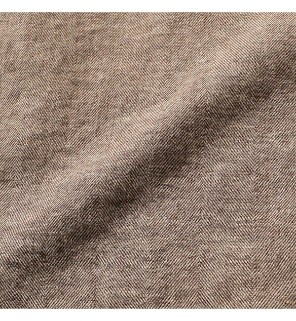 BEAMS PLUS「Band Collar Pullover Cotton Linen Herringbone」|シャツ・ブラウス|