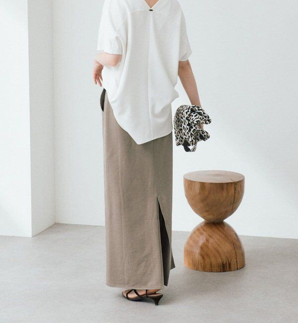  「【セットアップ着用可能/接触冷感機能付き】ドレーピーカットソー」|Tシャツ・カットソー|