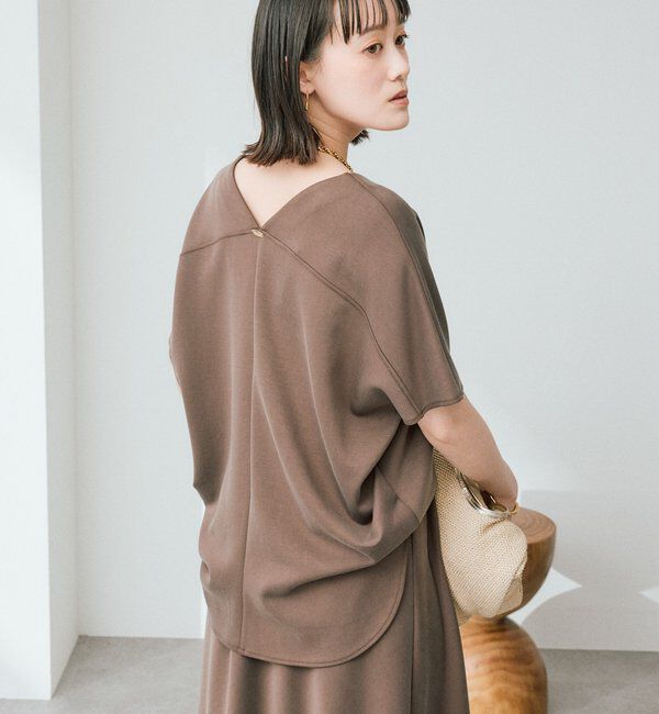  「【セットアップ着用可能/接触冷感機能付き】ドレーピーカットソー」|Tシャツ・カットソー|