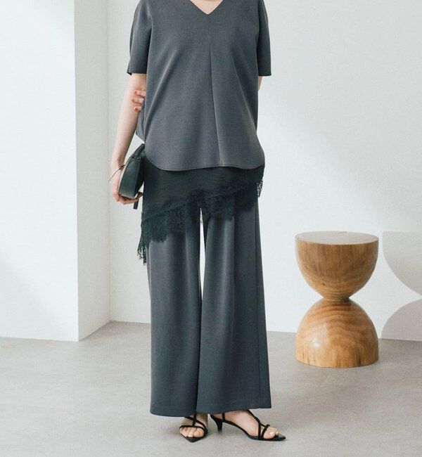  「【セットアップ着用可能/接触冷感機能付き】ドレーピーカットソー」|Tシャツ・カットソー|