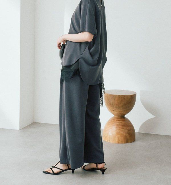  「【セットアップ着用可能/接触冷感機能付き】ドレーピーカットソー」|Tシャツ・カットソー|